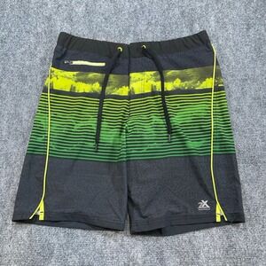 Zeroxposur Mens M Waist 34 UPF 50+ UV Protection Striped‎ Pocket Swim Shorts NEW